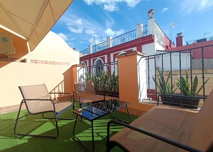 Atico 1 Terraza Y Sol En El Centro De Sevilla !!